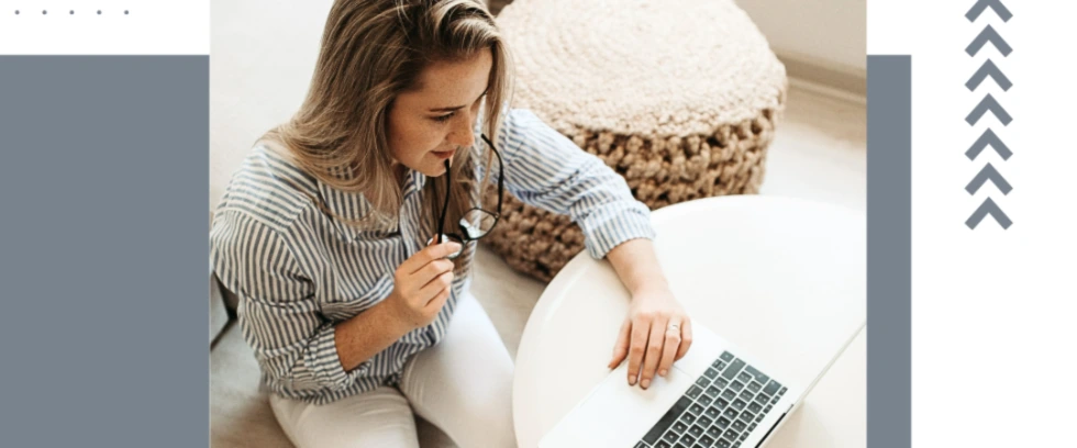 Woman spending time on her laptop