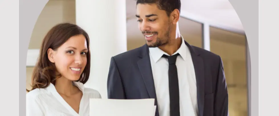 Man talking with his personal assistant